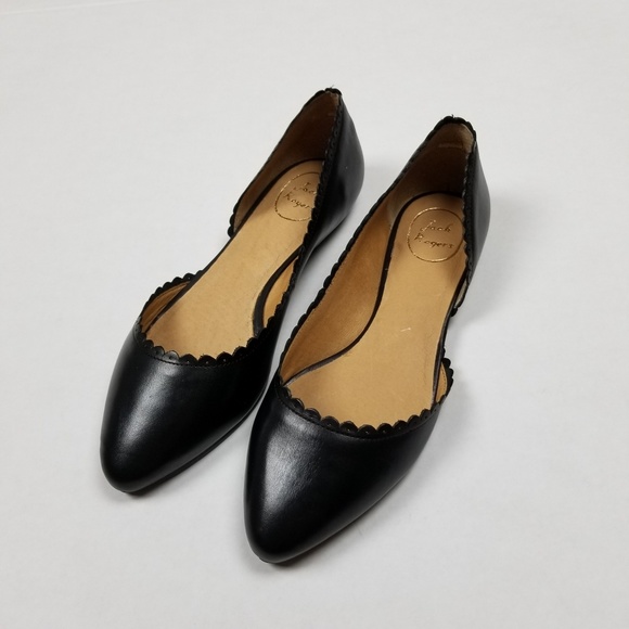 Jack Rogers Shoes - Jack Rogers Chantel Black Leather Flats sz 8.5